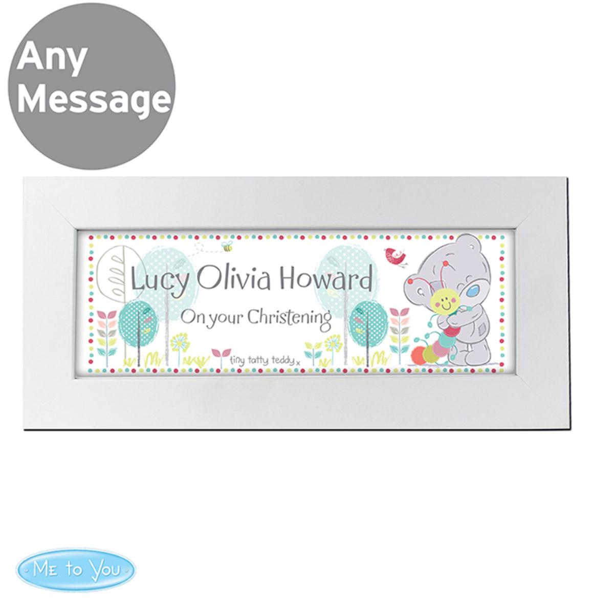 Personalised Tiny Tatty Teddy Cuddle Bug Name Frame Extra Image 1